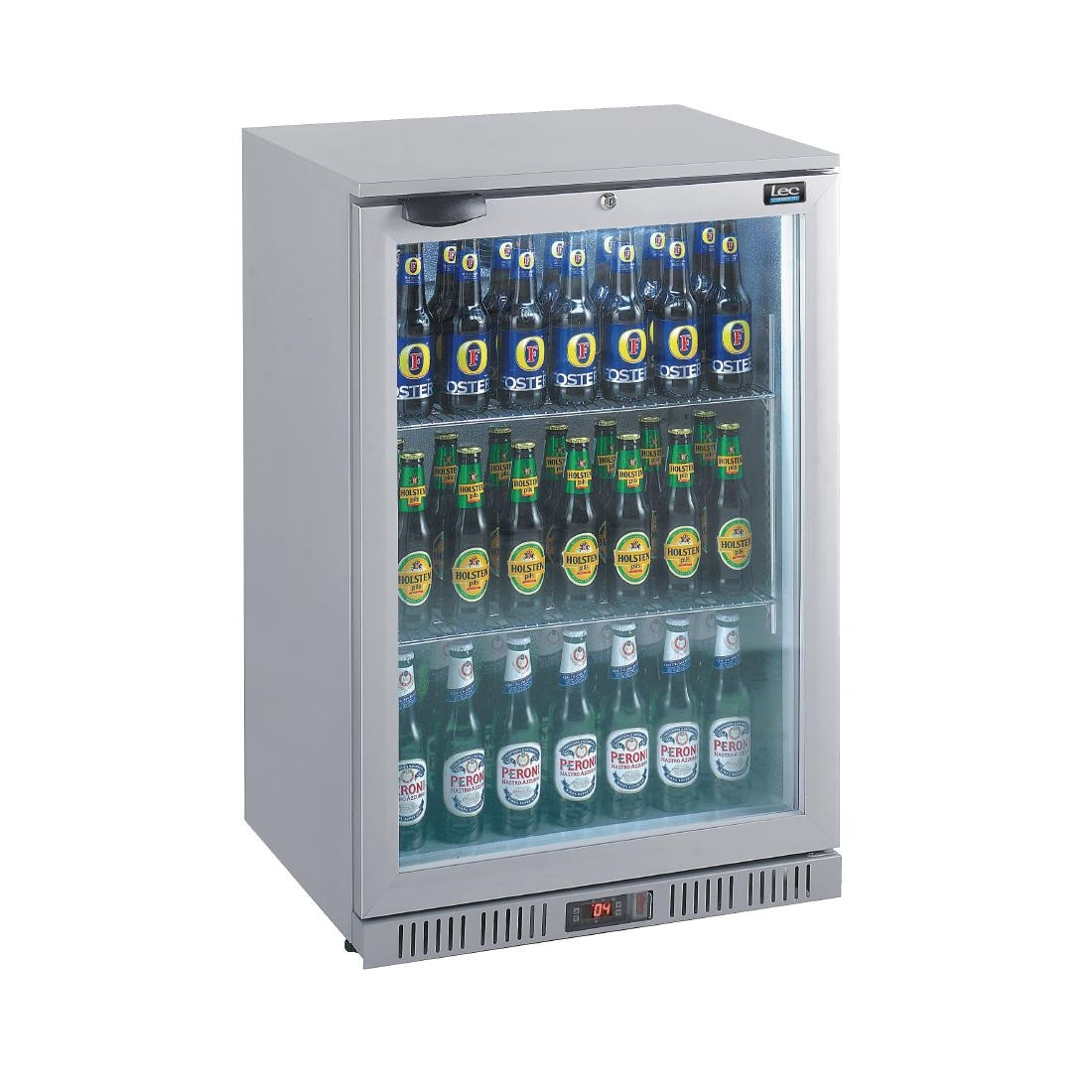 Silver beer fridge hot sale