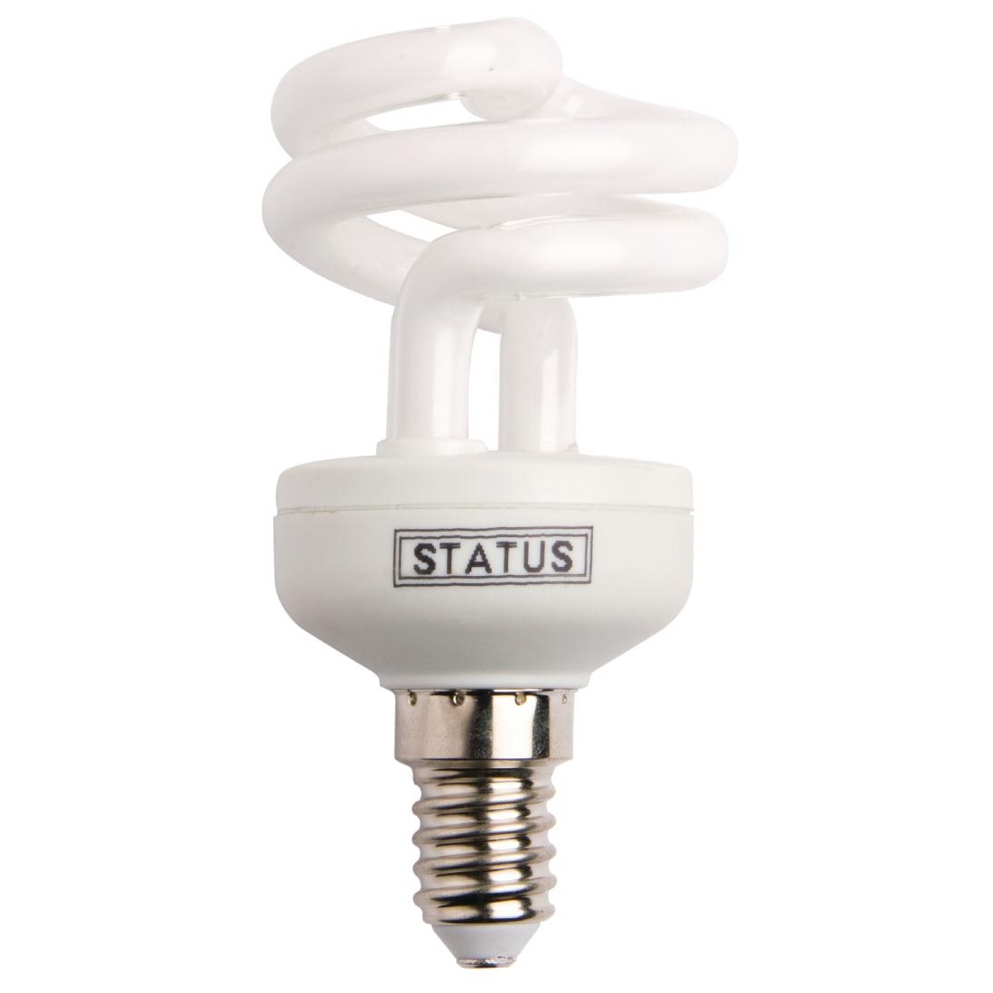 Status CFL Low Energy Mini Spiral Bulb 9W SMALL Edison Screw Low