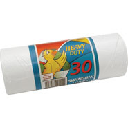 Swing Bin Liner, Capacity: 50 litre. Roll of 30.