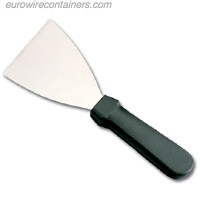 Griddle Scraper, Plastic handle with 5" rigid stainless steel blade.