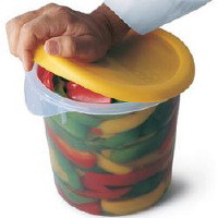 Round Storage Container, Container Lid. Fits F595. 25 x 2.5cm., 