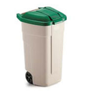 Big Wheel Container, Green. 100 litres.