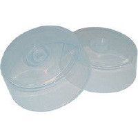 Microwave & Freezer Proof Plate Covers, 300mm (11.75") diameter. Pack quantity 2