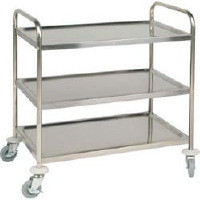 Clearing Trolley, 3 tier. Size: 710 x 405 x 810mm.