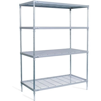 4 Tier Nylon Coated Wire Shelving 1700x 875x 391mm