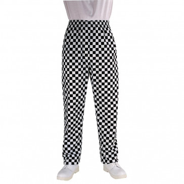 Chef Works Unisex Easyfit Chefs Trousers Big Black Check M