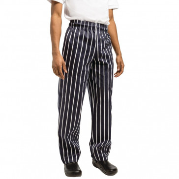 Chef Works Unisex Easyfit Chefs Trousers Butchers Stripe S