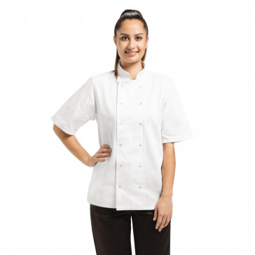 Whites Vegas Unisex Chefs Jacket Short Sleeve L