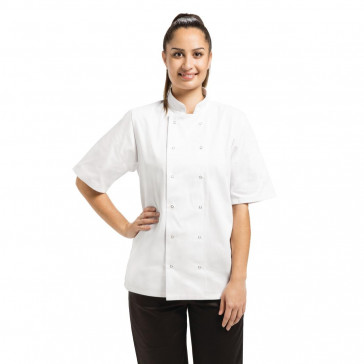 Whites Vegas Unisex Chefs Jacket Short Sleeve XL