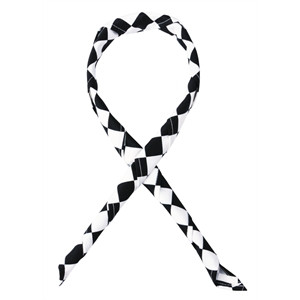 Neckerchief Big Black and White Check