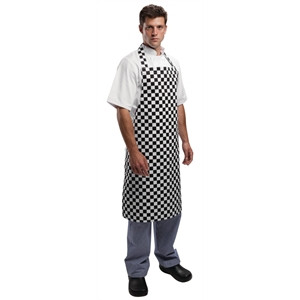 Whites Apron Black and White Check