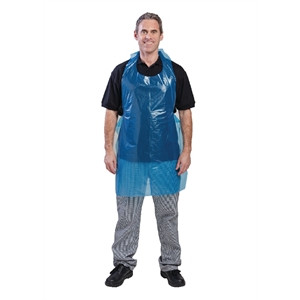 Disposable Polythene Aprons Blue