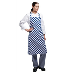 Whites Apron Blue And White Check