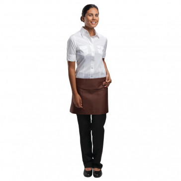 Uniform Works Short Bistro Apron Chocolate