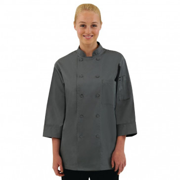 Colour By Chef Works Unisex Chefs Jacket Grey XL
