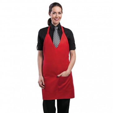 Uniform Works Tuxedo Bib Apron Red