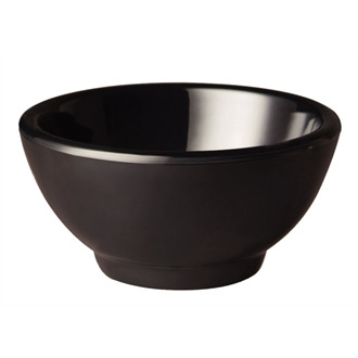 APS Pure Melamine Black Round Bowl