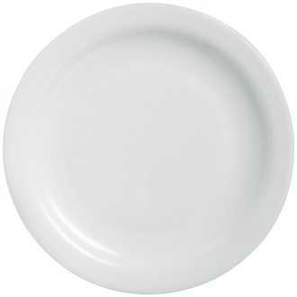 Arcoroc Opal Hoteliere Narrow Rim Plates 236mm