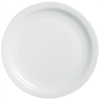 Arcoroc Opal Hoteliere Narrow Rim Plates 254mm