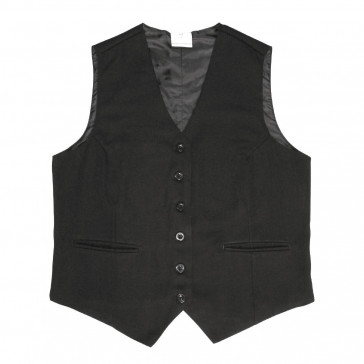Ladies Black Waistcoat with Black Buttons 18