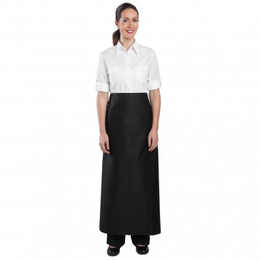 Whites Long Bistro Apron Black