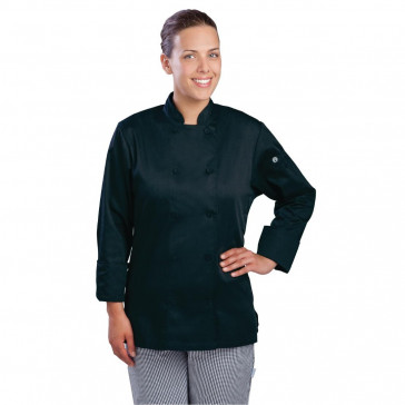 Chef Works Marbella Womens Executive Chefs Jacket Black M