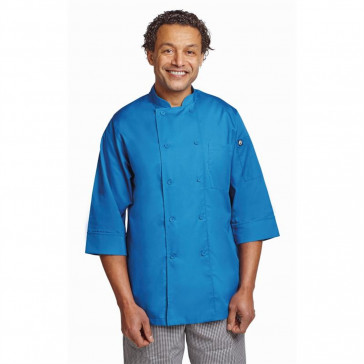 Colour By Chef Works Unisex Chefs Jacket Blue L