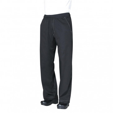 Chef Works Unisex Cool Vent Baggy Chefs Trousers Black 2XL