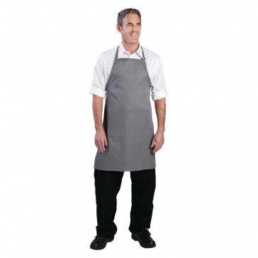 Colour by Chef Works Bib Apron Grey