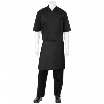 Chef Works Half Bistro Apron Black