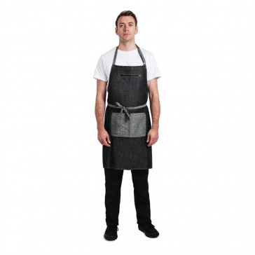 Chef Works Urban Manhattan Bib Apron Black