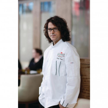 Chef Works Amalfi Signature Series Unisex Chefs Jacket White M