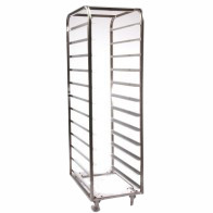 18 Shelf Bakery Rack 600x400 + Backstop Mild Steel BZP