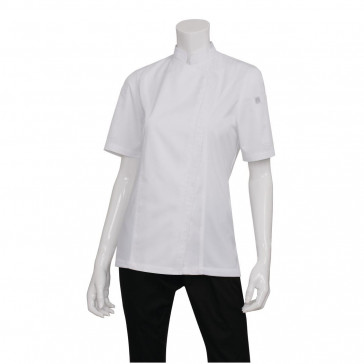 Chef Works Womens Springfield Zip Chefs Jacket White M