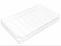 30x18x3 (50x25) 304 Stainless Steel Stacking Wire Tray