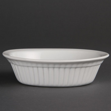 Olympia Whiteware Oval Pie Dishes 170mm