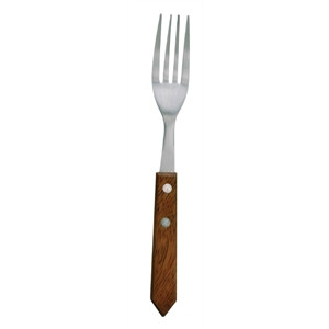 Steak Fork Wooden Handle 100mm