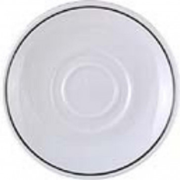 Churchill Black Swirl Espresso Saucers