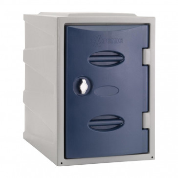 Extreme Plastic Single Door Locker Hasp and Staple Lock Blue 450mm