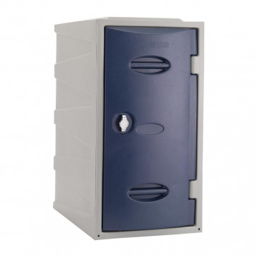 Extreme Plastic Single Door Locker Hasp and Staple Lock Blue 600mm