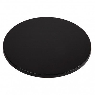 Werzalit Round Table Top Black 600mm