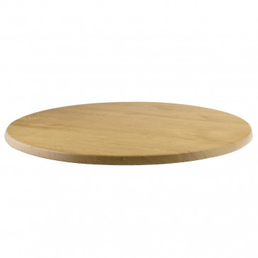 Werzalit Round Table Top Oak Effect 800mm