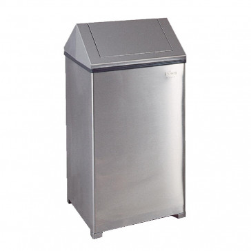 Rubbermaid Stainless Steel Front of House Bin 110Ltr