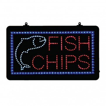 LED Fish and Chips Display Sign