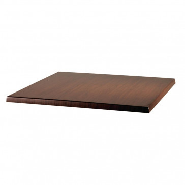 Werzalit Square Table Top Italian Walnut 600mm