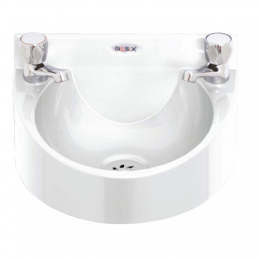 Basix Polycarbonate Wash Hand Basin White