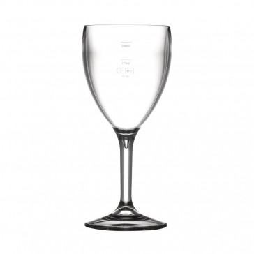 BBP Polycarbonate Wine Glasses 310ml CE Marked at 175ml and 250ml