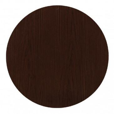 Werzalit Round Table Top Walnut 600mm