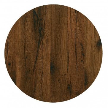 Werzalit Round Table Top Antique Oak 800mm