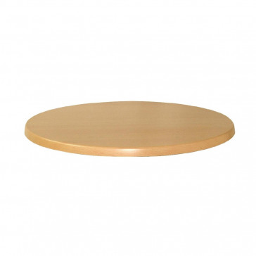 Werzalit Round Table Top Planked Beech 700mm